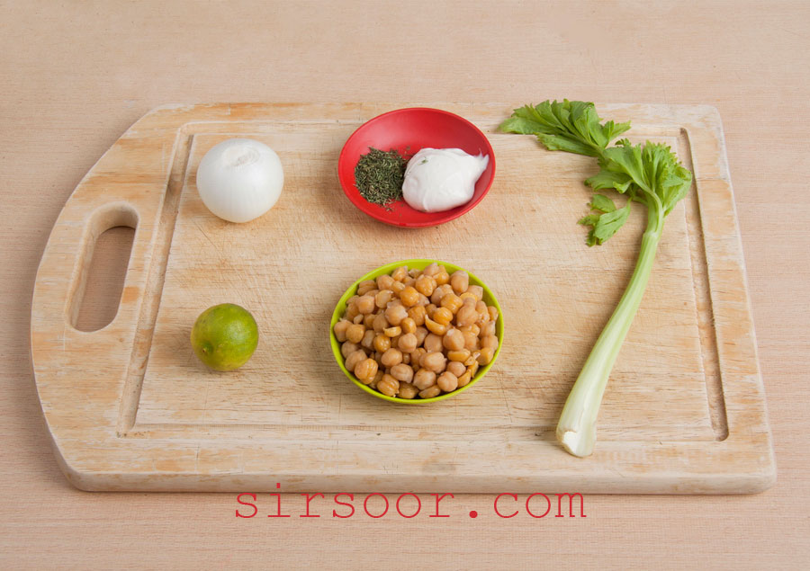 سالاد نخود سیرسور